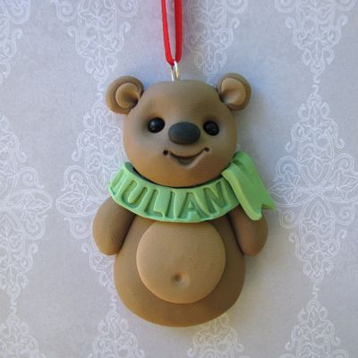 Bear Ornament handmade and customize