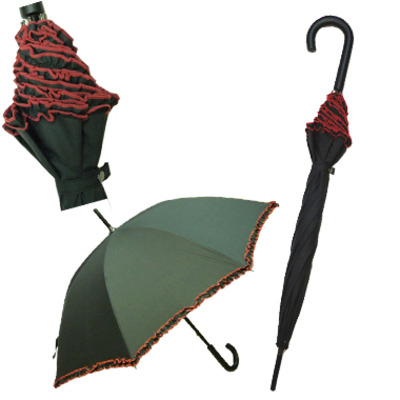 Scarlet ruffle umbrella