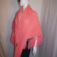 Vintage Peach Throw, One Size Fits All - Thumbnail 3