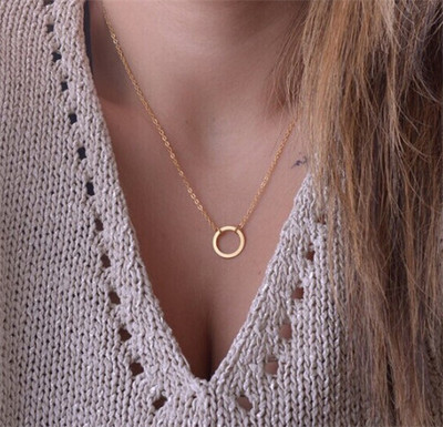 simple circle necklace