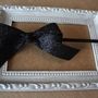 Sparkly Black Bow -1