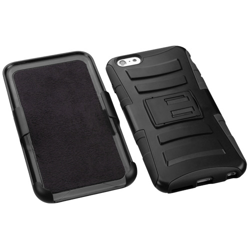 (ATA)BLK Kickstand Case With Belt Clip Holster for iPhone 6 Plus / iPhone 6S Plus