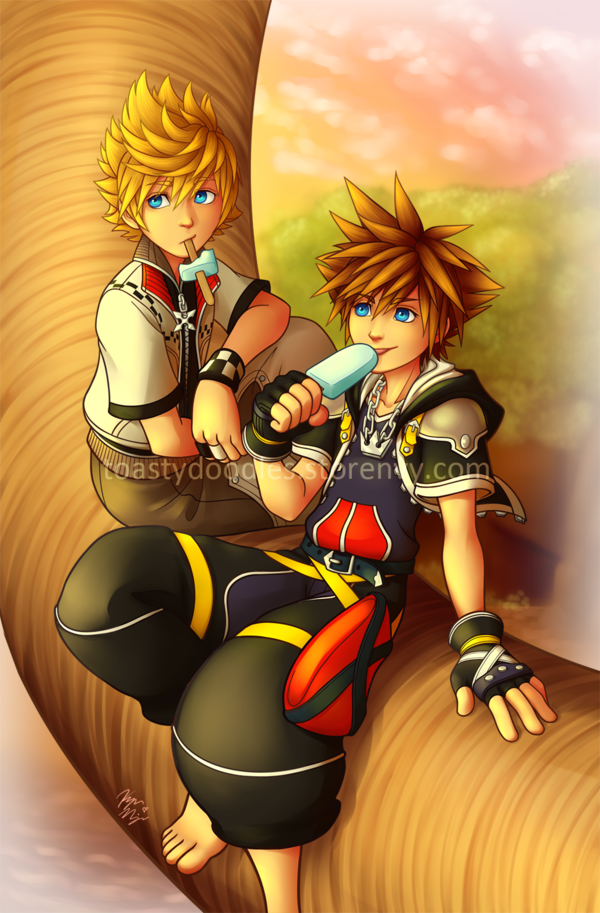 Sora and Roxas 11" x 17" Print