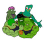 "THE GREEN TEAM" 18x18 Art Print-1