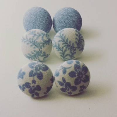 Blue jean floral earring collection 