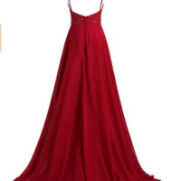 Halter A-Line Beading Backless Long Prom Dress,Evening Dress,Charming Prom Dresses,BG140 - Thumbnail 1