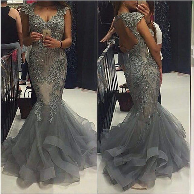 Beading backless mermaid sexy long prom dress,evening dress,prom dresses,bg190