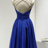 Royal Blue Beading Pretty Homecoming Dress,Short Prom Dresses,Cocktail Dress,Homecoming Dress,Graduation Dress,Party Dress,Short Homecoming Dress F131 - Thumbnail 1