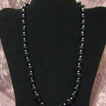 Black Cultura Pearl Glass Necklace