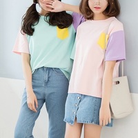 Kawaii Color Block Shirt - Thumbnail 1
