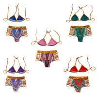 India Pattern Bikini Set (5 Color Options) - Thumbnail 2