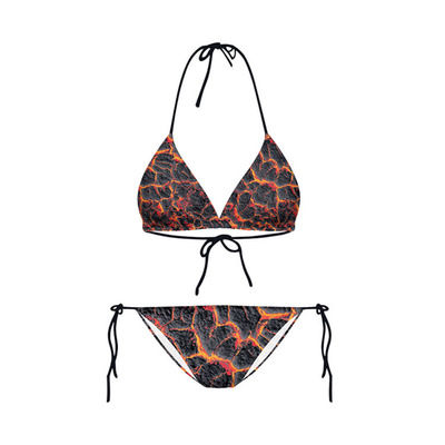 Adjustable magma bikini set