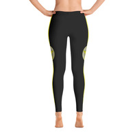 EVOLVE - Yellow  “Black” Leggings - Thumbnail 1