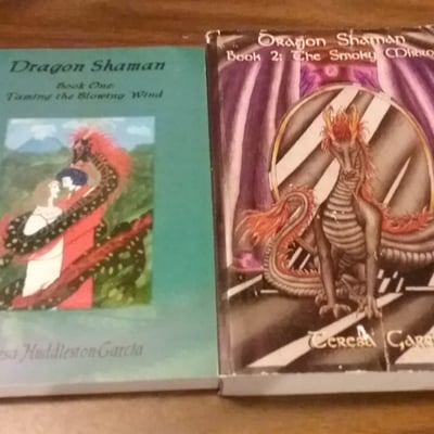 Book set: dragon shaman 1 and 2 (damaged first run, autographed)
