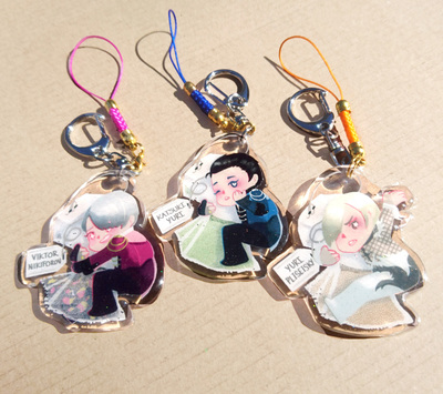 YOI Tea-Bag Glitter Acrylic Charm