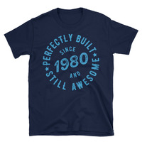 Born in 1980 Unisex T-Shirt - Thumbnail 2