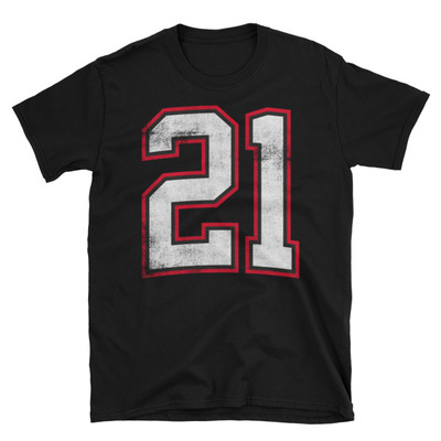 Number twenty one 21 unisex t-shirt