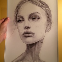 Pauline in graphite no.1 print - Thumbnail 1