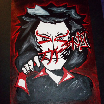 Sweeney todd anime style poster