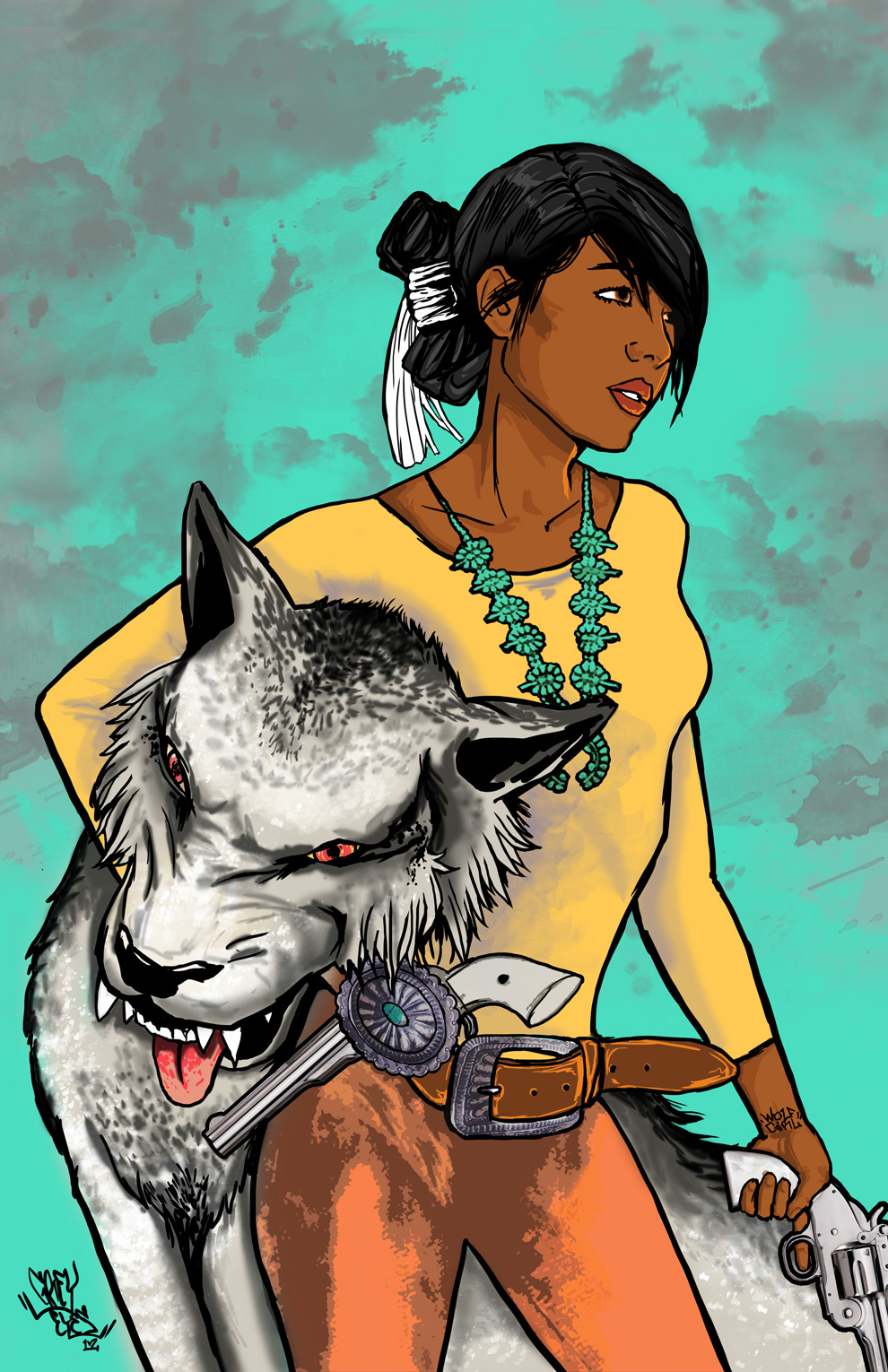 Wolf Girl 11x17" on Storenvy