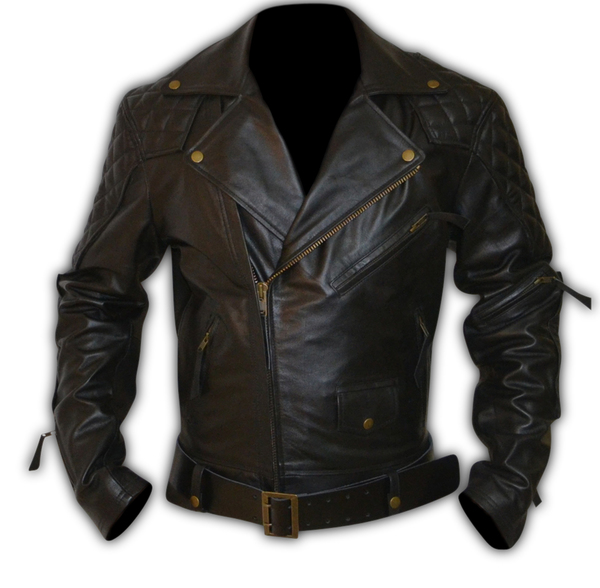 Handmade Men's Columbia Motorbike Quilted Biker Leather Jacket