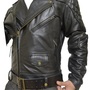 Handmade Men's Columbia Motorbike Quilted Biker Leather Jacket-2