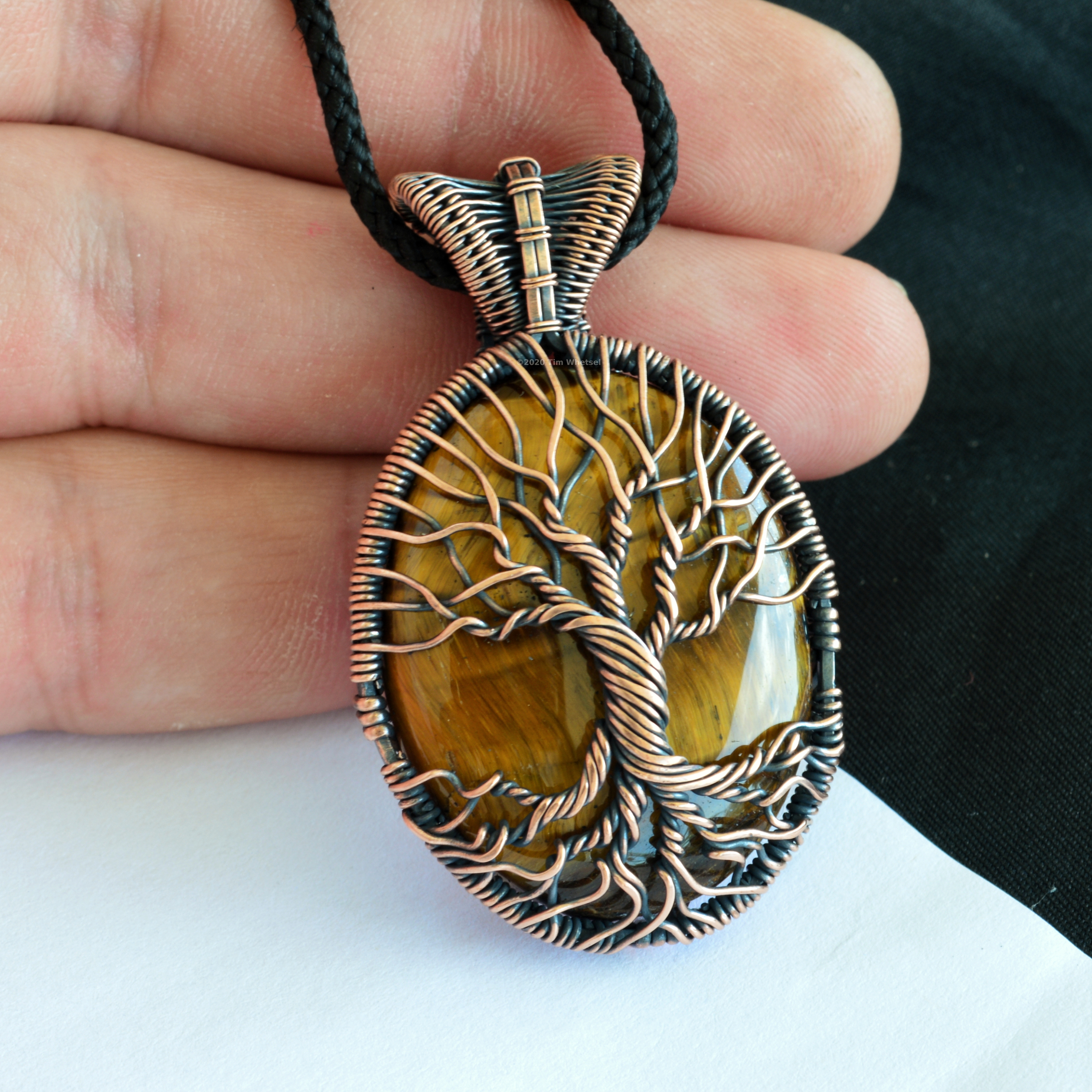Tree of Life Pendant LA-3711 Tiger Eye Pendant Silver Wire Wrapped Pendant Designer Handmade Pendant Tree of Life Pendant LA-3711 Tiger Eye Pendant Silver Wire Wrapped Pendant Designer Handmade Pendant