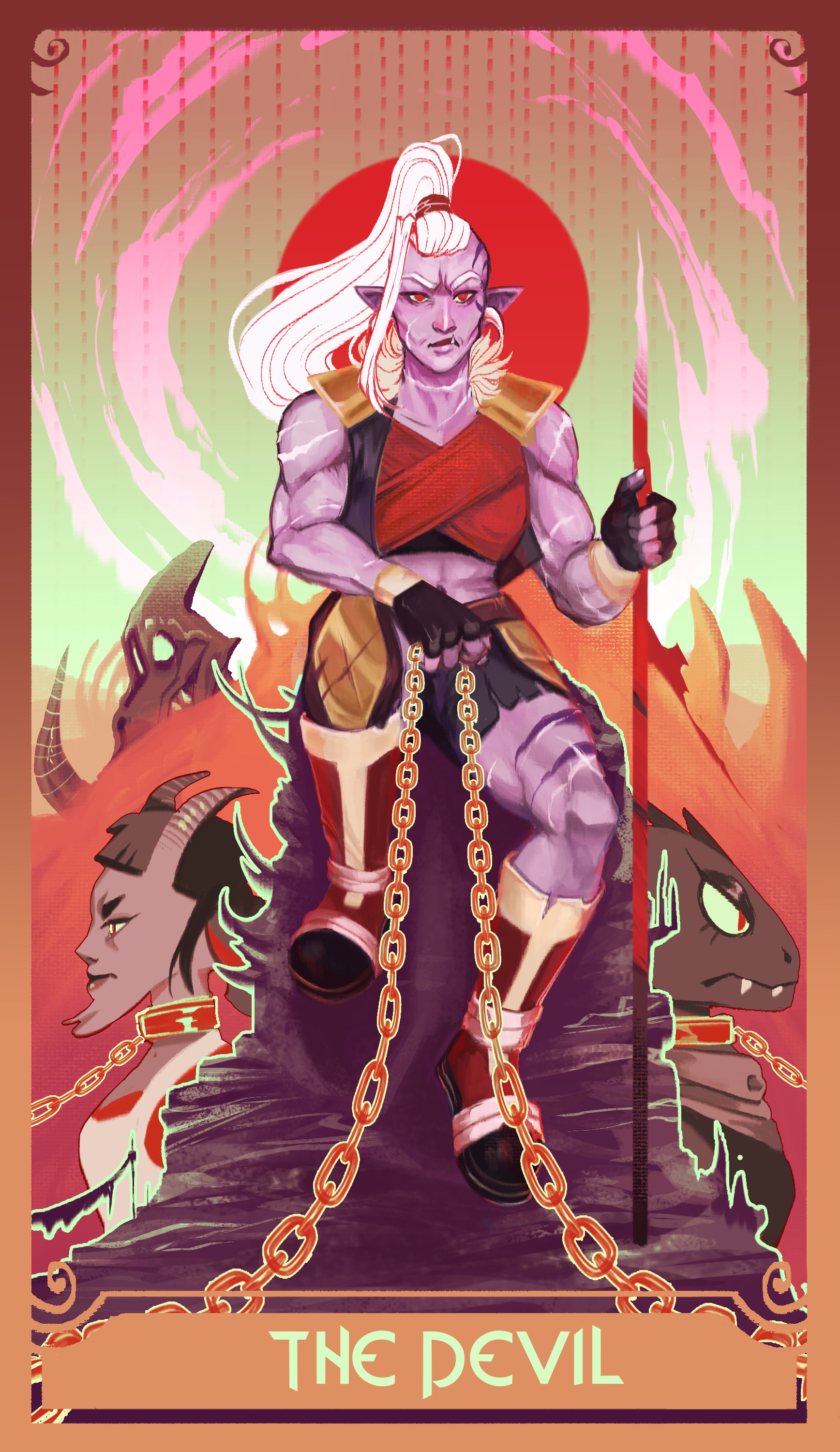 Huntara The Devil Tarot Print · Java Kitty · Online Store Powered by