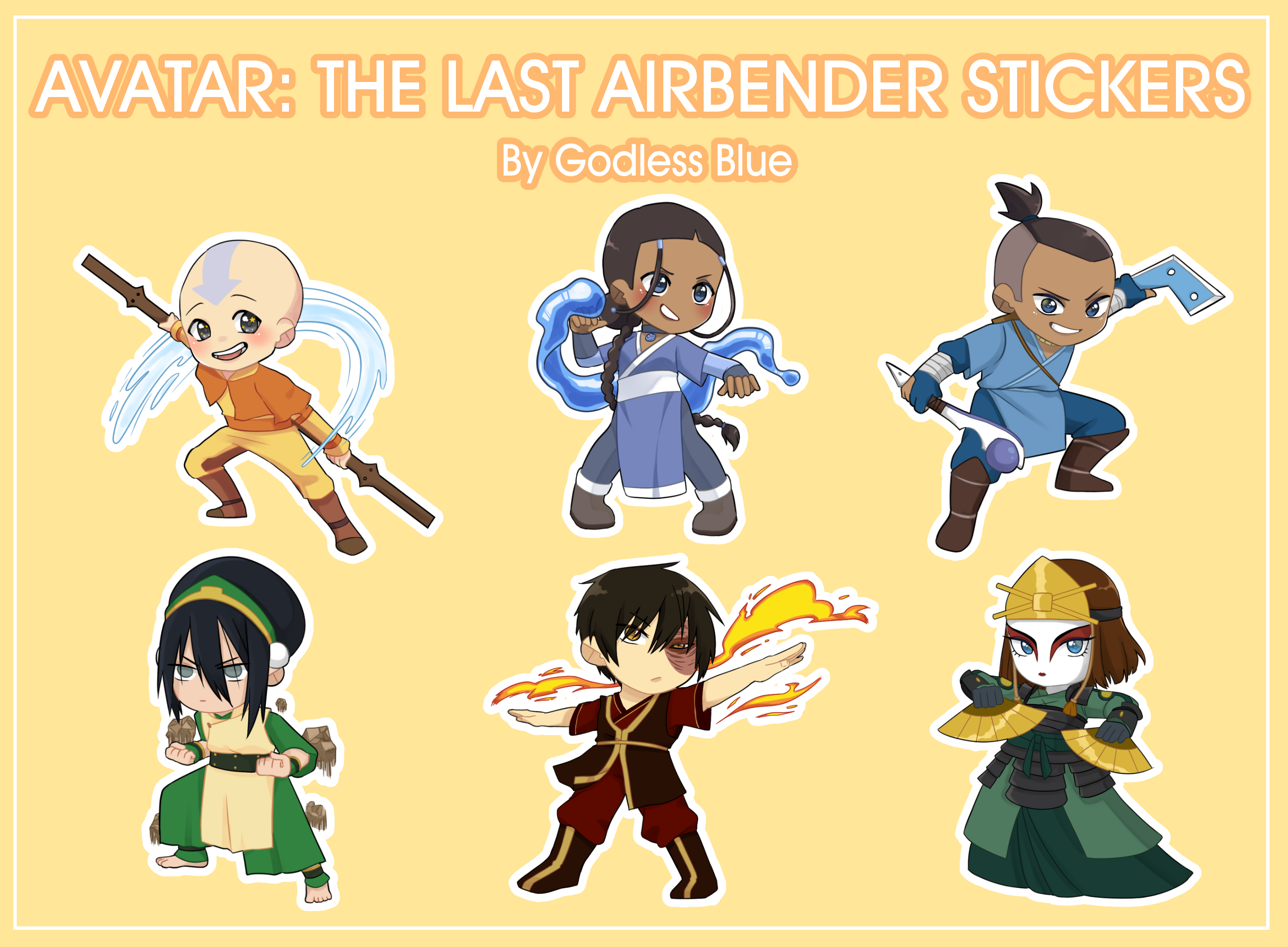 Super Special SALE Held Avatar The Last Airbender Stickers Www mylomed